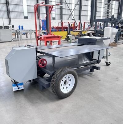 Mobiel houtpallet ontmantelen zaagmachine houtbak pallet snijden splitsing recycling machine