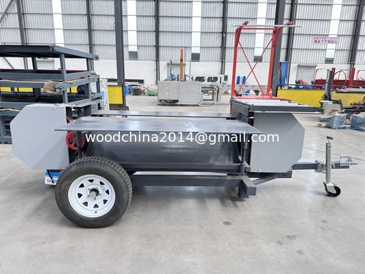Mobiel houtpallet ontmantelen zaagmachine houtbak pallet snijden splitsing recycling machine