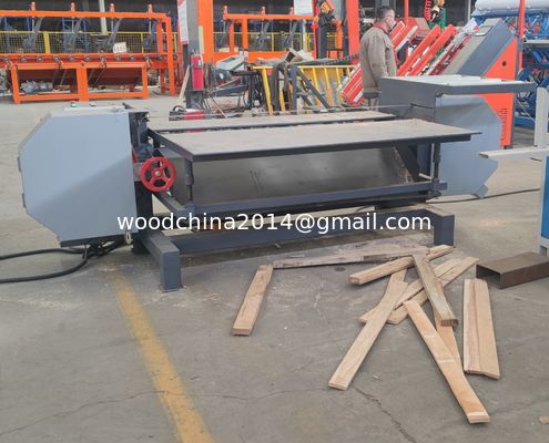Mobiel houtpallet ontmantelen zaagmachine houtbak pallet snijden splitsing recycling machine