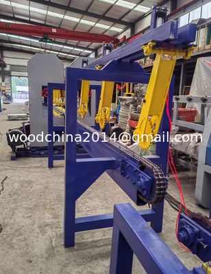 Volledig automatische gezaagde houtzaagmachine Verticale houtzaagmachine Productielijn Hout snijmachine