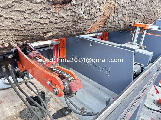 Volledig automatische horizontale hydraulische bandzaagmachine voor 1000 mm hout