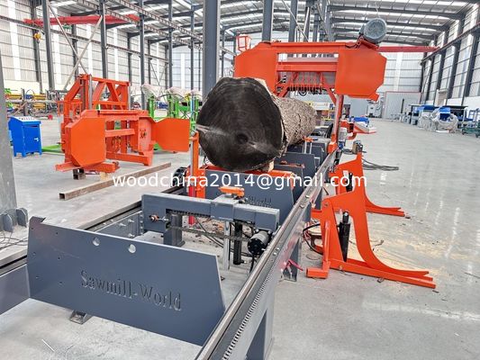 Volledig automatische horizontale hydraulische bandzaagmachine voor 1000 mm hout