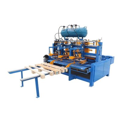 Euro Wood Pallet Automatic Nailing Machine Pallet Foot Assembly Machine