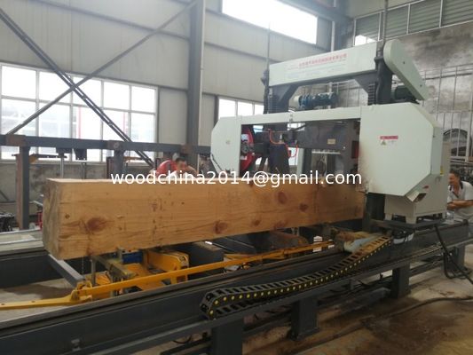 Hydraulic Full Automatic Portable Horizontal Band Sawmill with electrical motor