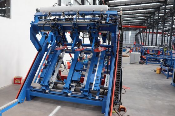 Automatische houten palletspijkermachine Productielijn 2400x1200 mm Palletvervaardigingsapparatuur voor industriële installaties