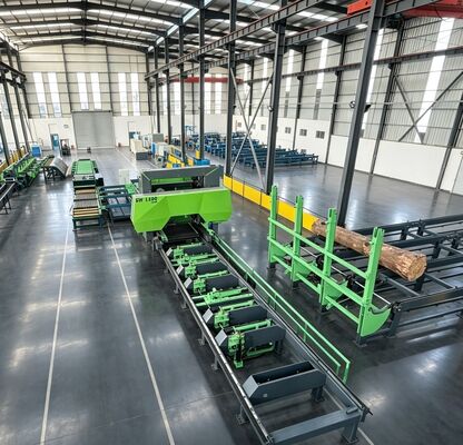 Zware horizontale hydraulische bandzaagmachine Volledige zaaglijn SW1200PRO