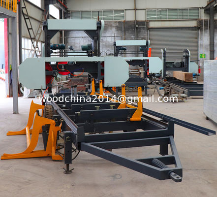 Automatische Hydraulische van de de Bandzaagmolen van de Lintzaagmachine Houten de Machine Draagbare Zaagmolen