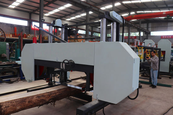 Hoogwaardige houtbewerking zaagmachine horizontale draagbare bandzaag zaagmachine houtbewerkingsband zaagmachine