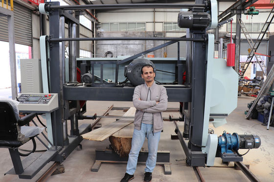 Hoogwaardige houtbewerking zaagmachine horizontale draagbare bandzaag zaagmachine houtbewerkingsband zaagmachine