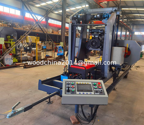 Van de diesel van de de Molen Mobiele Houten Molen Logboeklintzaag Hydraulische Houten de Bandzaagmolen voor Hout