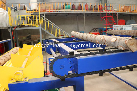 Volledig geautomatiseerde bandzaag Houtzagerij Houtbewerking Log Cutting Twin Blade Vertical Saw Machine