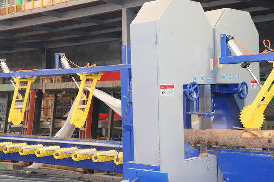 Dia 100 mm-500 mm verticale lintzaagmolen Twin Heads lintzagen voor het zagen van boomstammen
