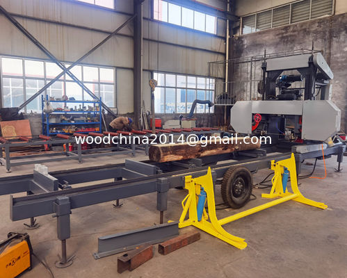 Van de diesel van de de Molen Mobiele Houten Molen Logboeklintzaag Hydraulische Houten de Bandzaagmolen voor Hout